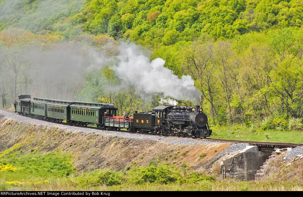 EBT 16 northbound on the high fill